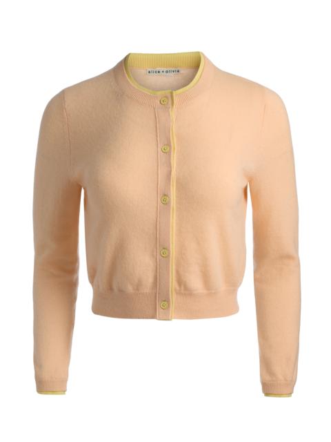 DOLLIE TWO TONE CASHMERE CARDIGAN