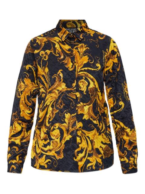baroque-print shirt