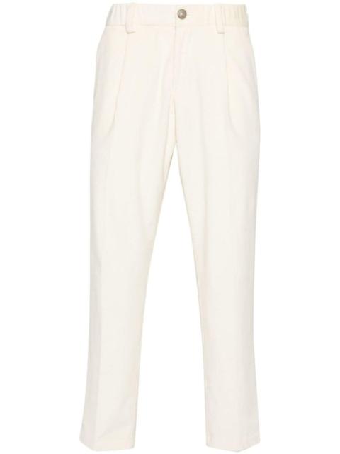 mid-rise tapered trousers