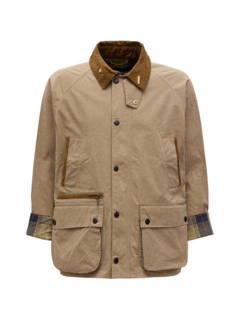 corduroy collar pocket jacket