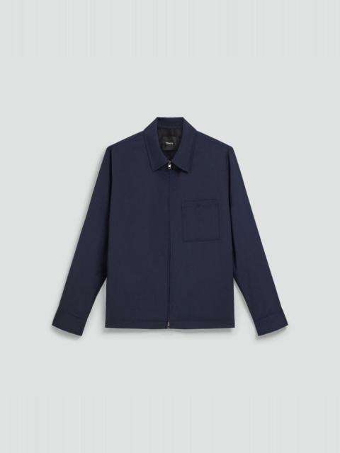 Zip Overshirt in Motion Wool