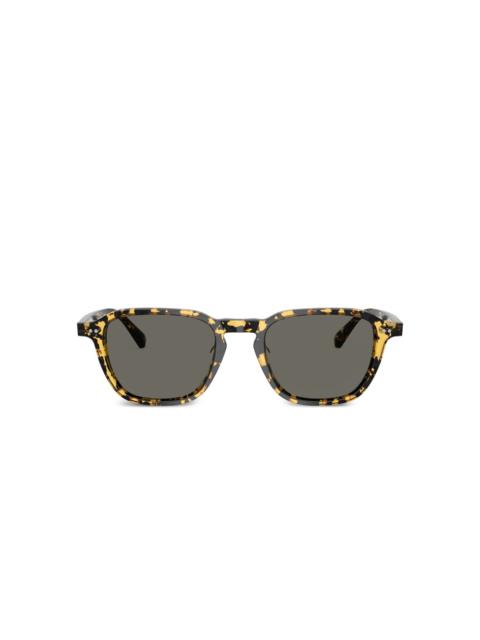 tortoiseshell square-frame sunglasses
