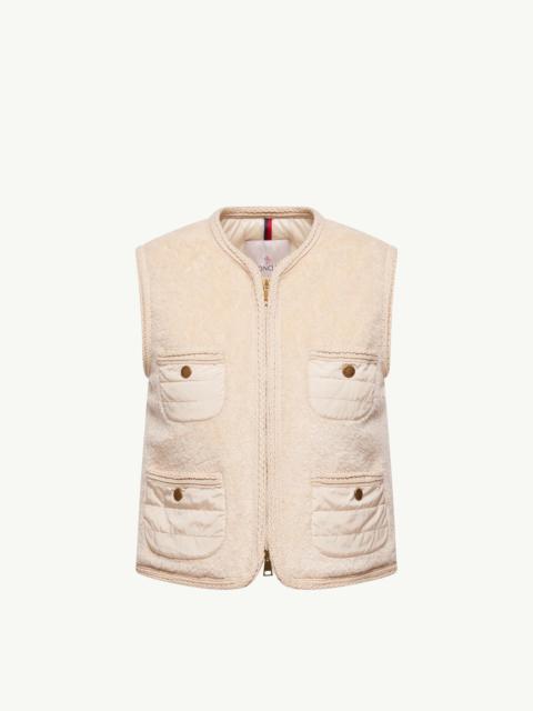 Mimosas Braided Trim Teddy Down Vest