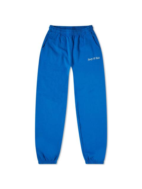 Sporty & Rich italic Logo Sweat Pants