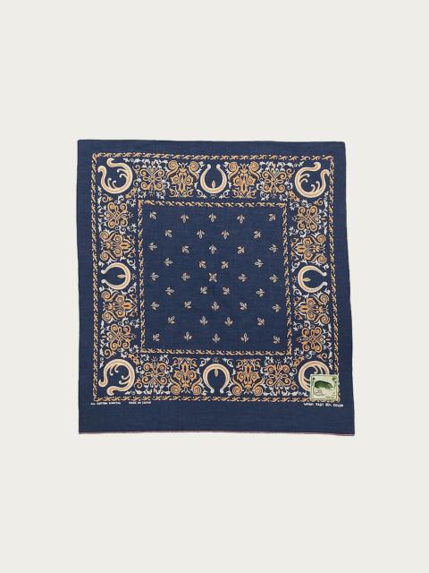 Fastcolor Selvedge Bandanna (Antler NAJA) 20x20 - Navy