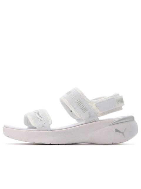 (WMNS) PUMA Sportie Sandal 'White Metallic Silver' 381172-02