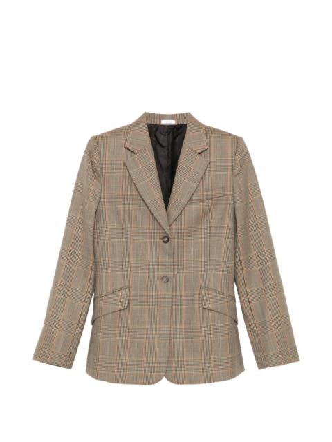 Country Check Single-breasted blazer