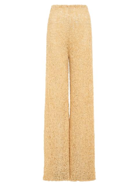Oriel Knit Pant in Hay Silk Cashmere Linen