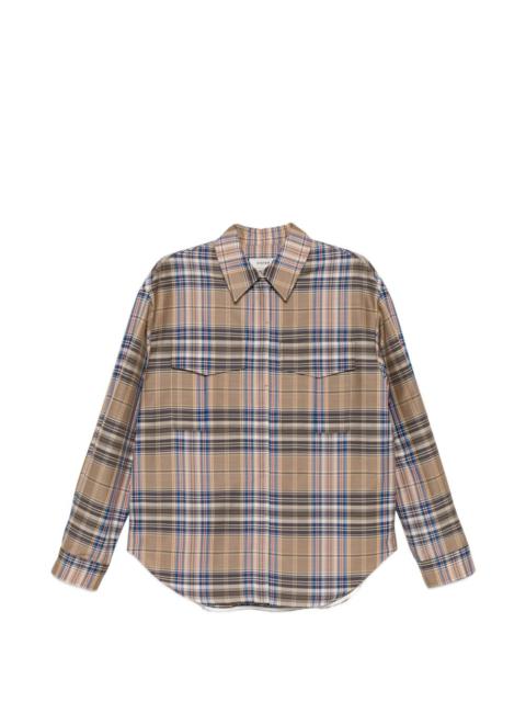 checked pocket shirt