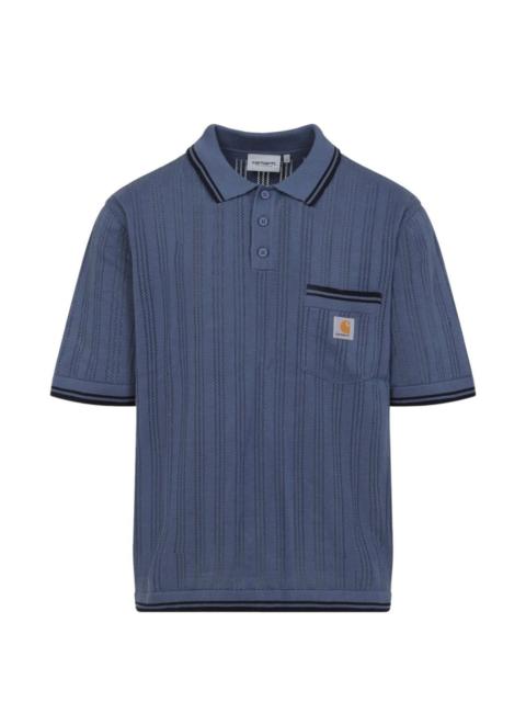 Ramsey striped pocket polo shirt