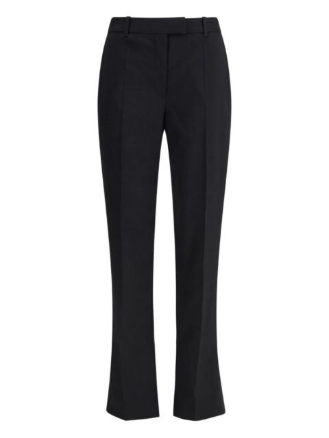 pressed-crease trousers