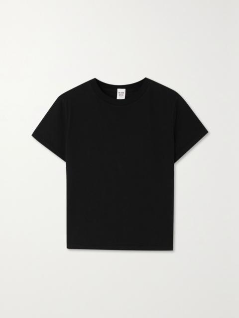 Recycled cotton-jersey T-shirt Black
