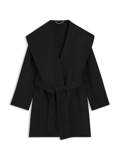 BELTED COAT IN A WOOL BLEND
