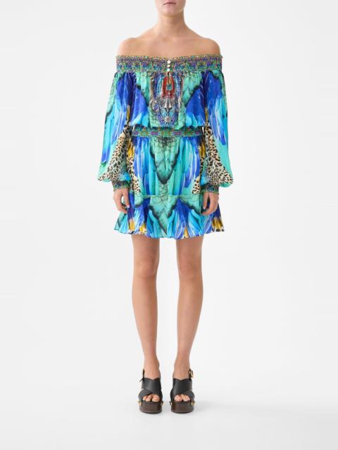 OFF SHOULDER SHORT DRESS