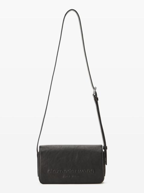 Punch Flap Crossbody Leather Small