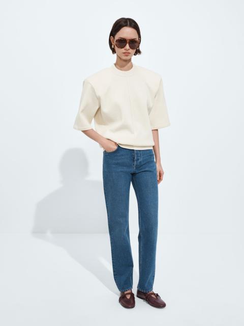 Medium Indigo Straight Jeans