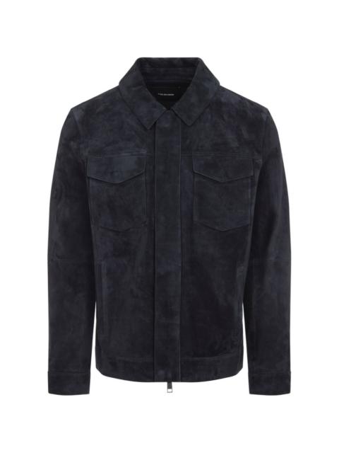 pocket leather jacket