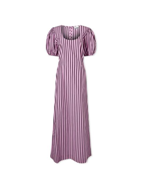 GANNI Stripe Cutout Dress