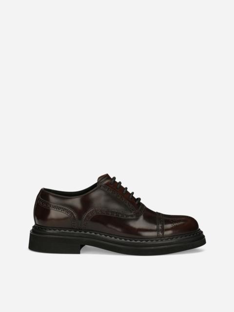 Brushed calfskin Oxfords