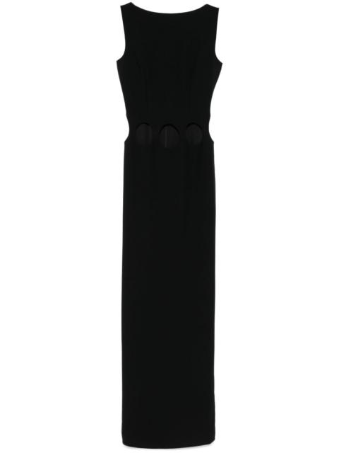 hole-detail maxi dress