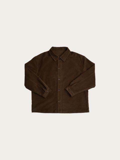 Signal Shirt - Dark Brown Cotton Moleskin
