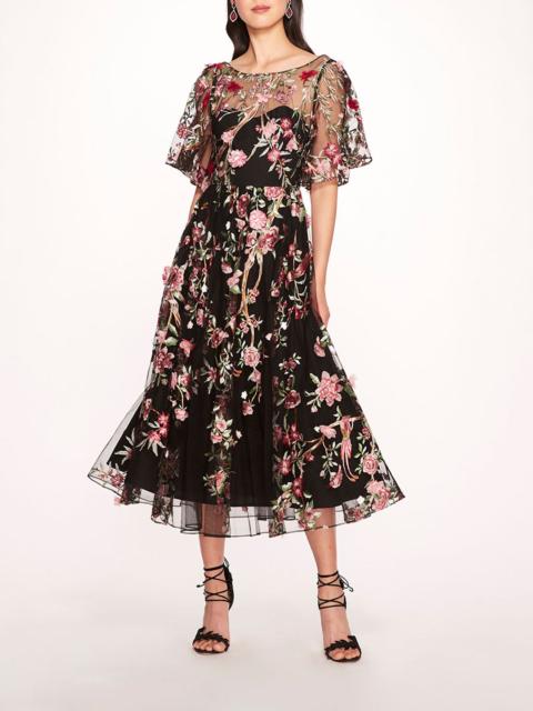 GARDEN OF EDEN MIDI DRESS