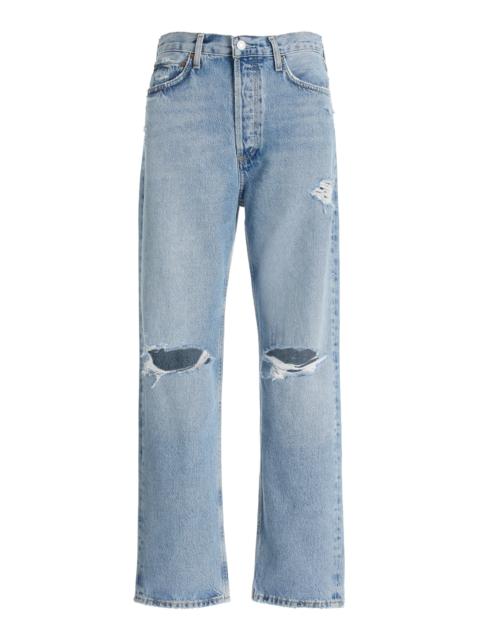 90’s Rigid High-Rise Straight-Leg Jeans blue