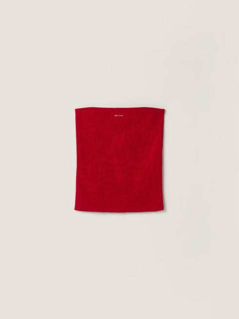 Cotton knit tube top