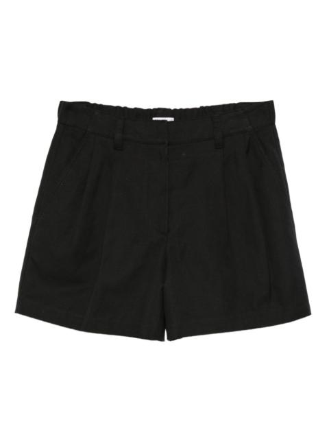 pleated pocket shorts