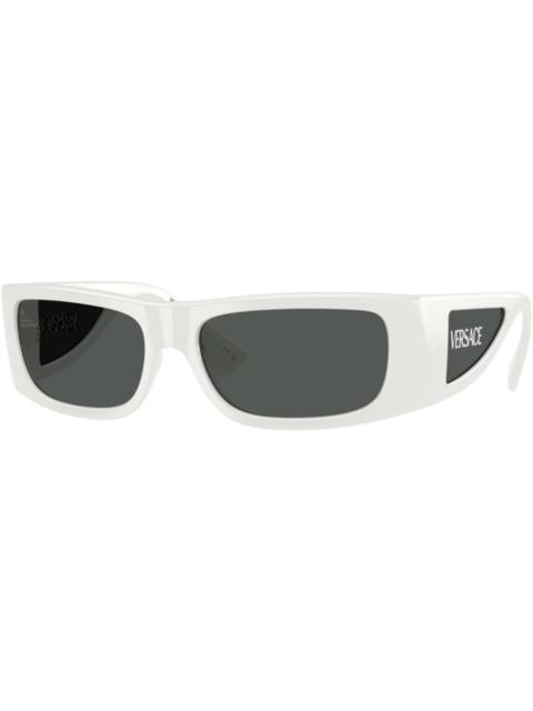 Versace Rectangle Sunglasses Gray White (VE4482 314/87)