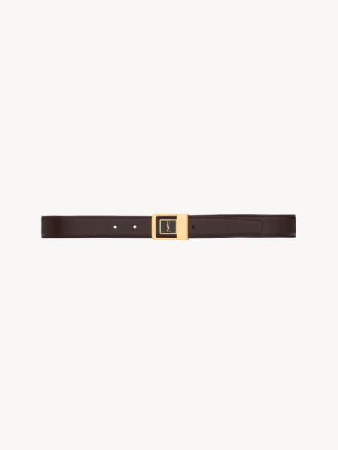 LA 66 BUCKLE BELT IN LACQUERED LEATHER