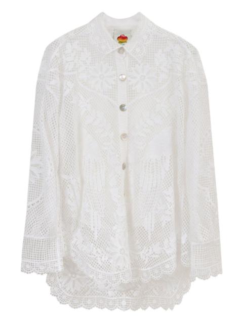 guipure lace shirt