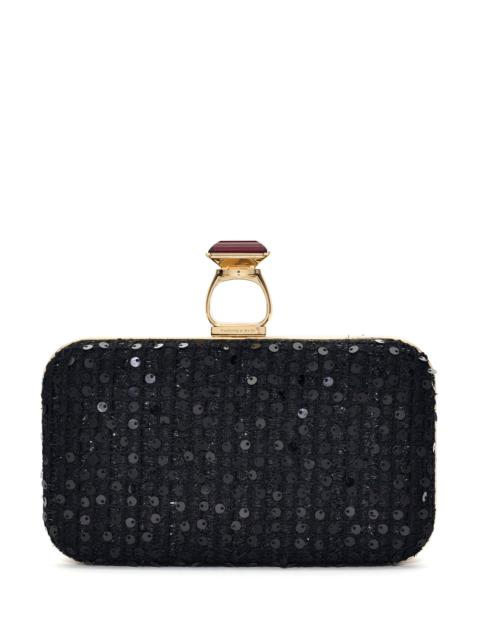 ON THE ROCKS CLUTCH - BLACK