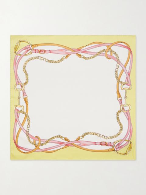 Printed Silk-twill Scarf