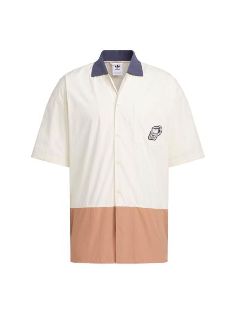 adidas Originals x Yu Nagaba V-Day Shirts 'White Orange' IS0634