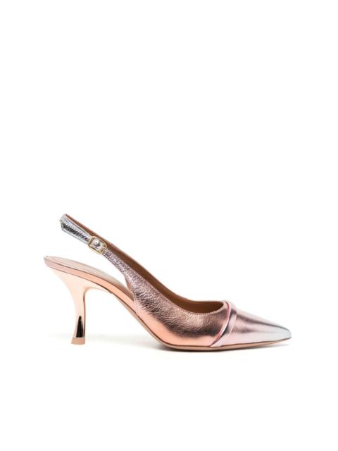 Jama 80mm ombrÃ©-effect leather sandals