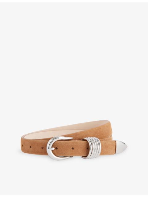 Hollyhock Suede Mixed Metal Belt
