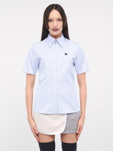 Striped Zip-Up Shirt