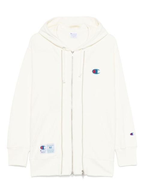 x Champion logo-patch hoodie