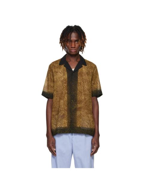 Tan Boxy Cotton Shirt