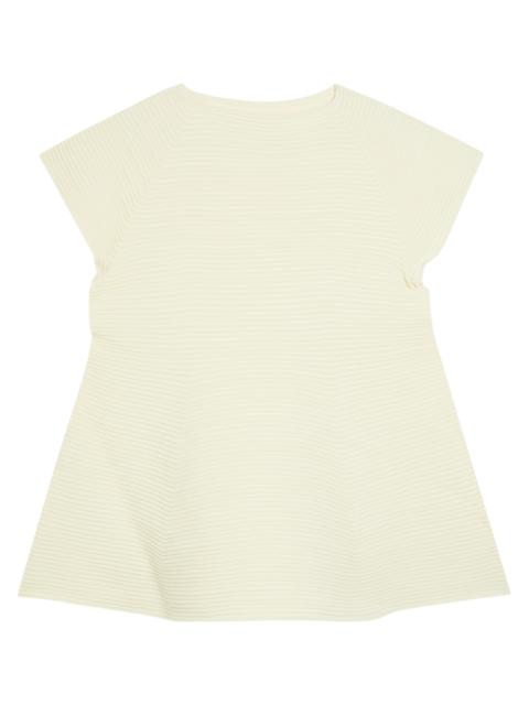 Issey Miyake Ribbed-knit Peplum Mini Dress