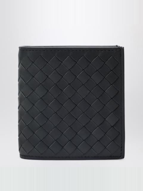 Dark grey Intrecciato bi-fold wallet