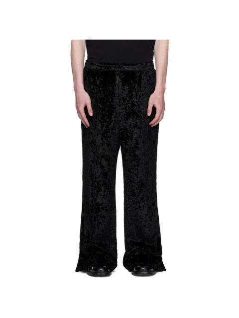 Black Crush Velvet Trousers