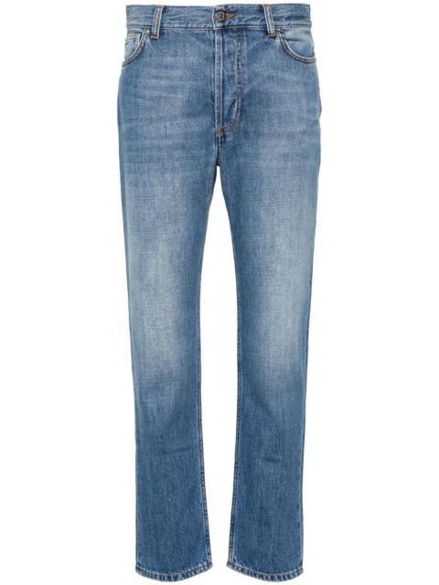 organic cotton straight-leg jeans