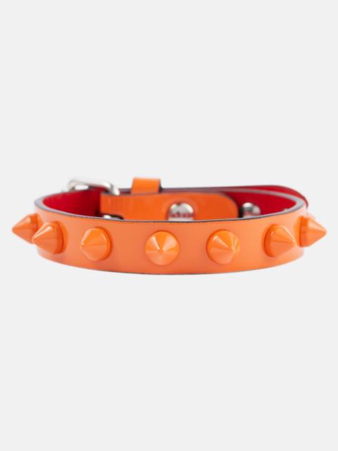 Loubilink embellished leather bracelet
