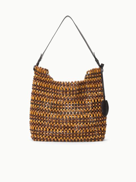 STAUD DRIFT SHOULDER BAG MULTI WOOD BEADS