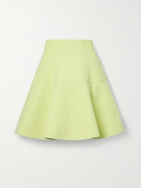 Kiara Paneled Cotton Mini Skirt