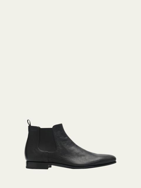 Men's Aged Leather Chelsea Boots