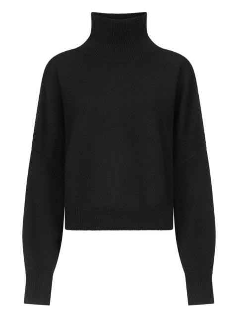 Luke ribbed-collar wool sweater