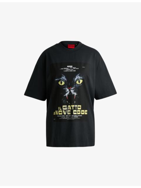 Crewneck graphic-print cotton-jersey T-shirt